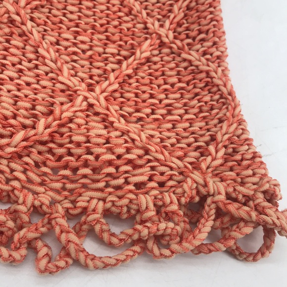 Vintage Y2K Crochet Woven Cut Out Hand Knit Lightweight Short Sleeve Sweater - Picture 9 of 13